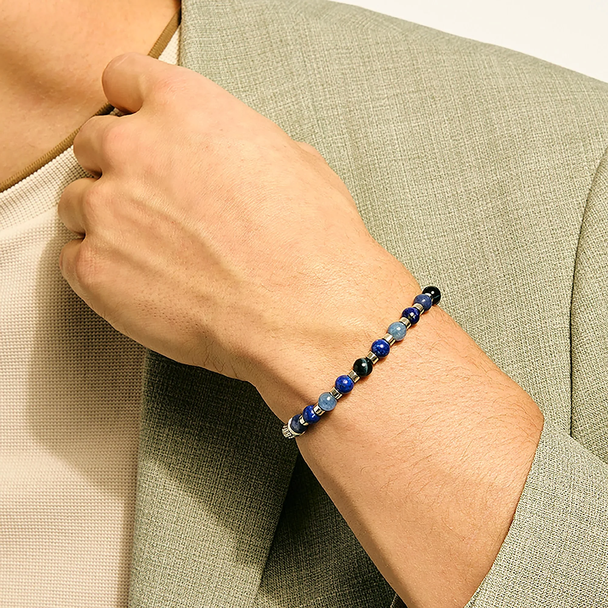 Sterling Silver Beaded Bracelet - Image 2