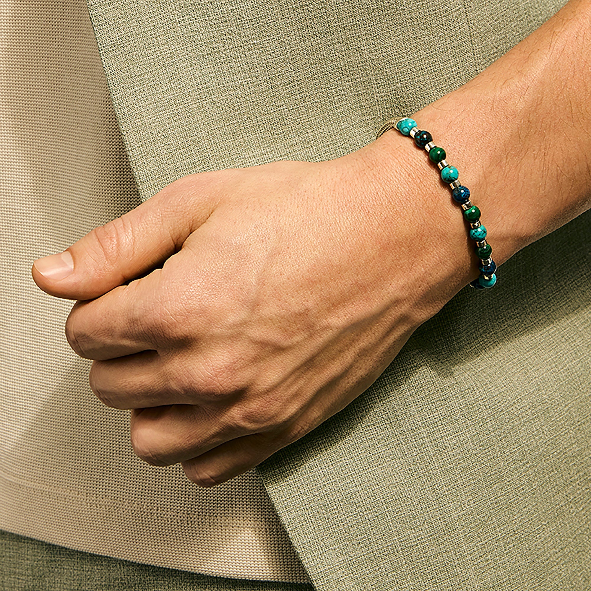 Sterling Silver Beaded Bracelet - Image 2