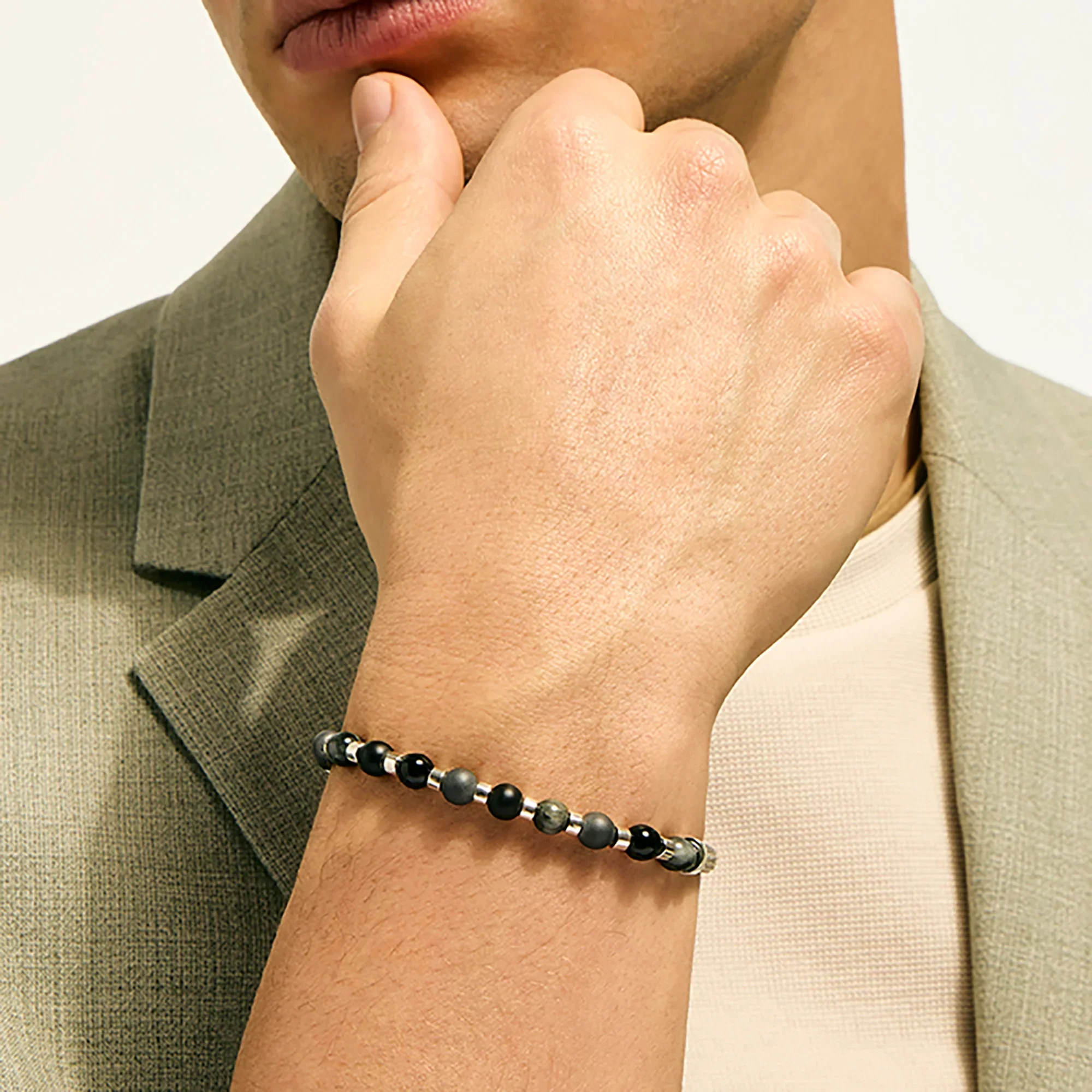 Sterling Silver Beaded Bracelet - Image 3