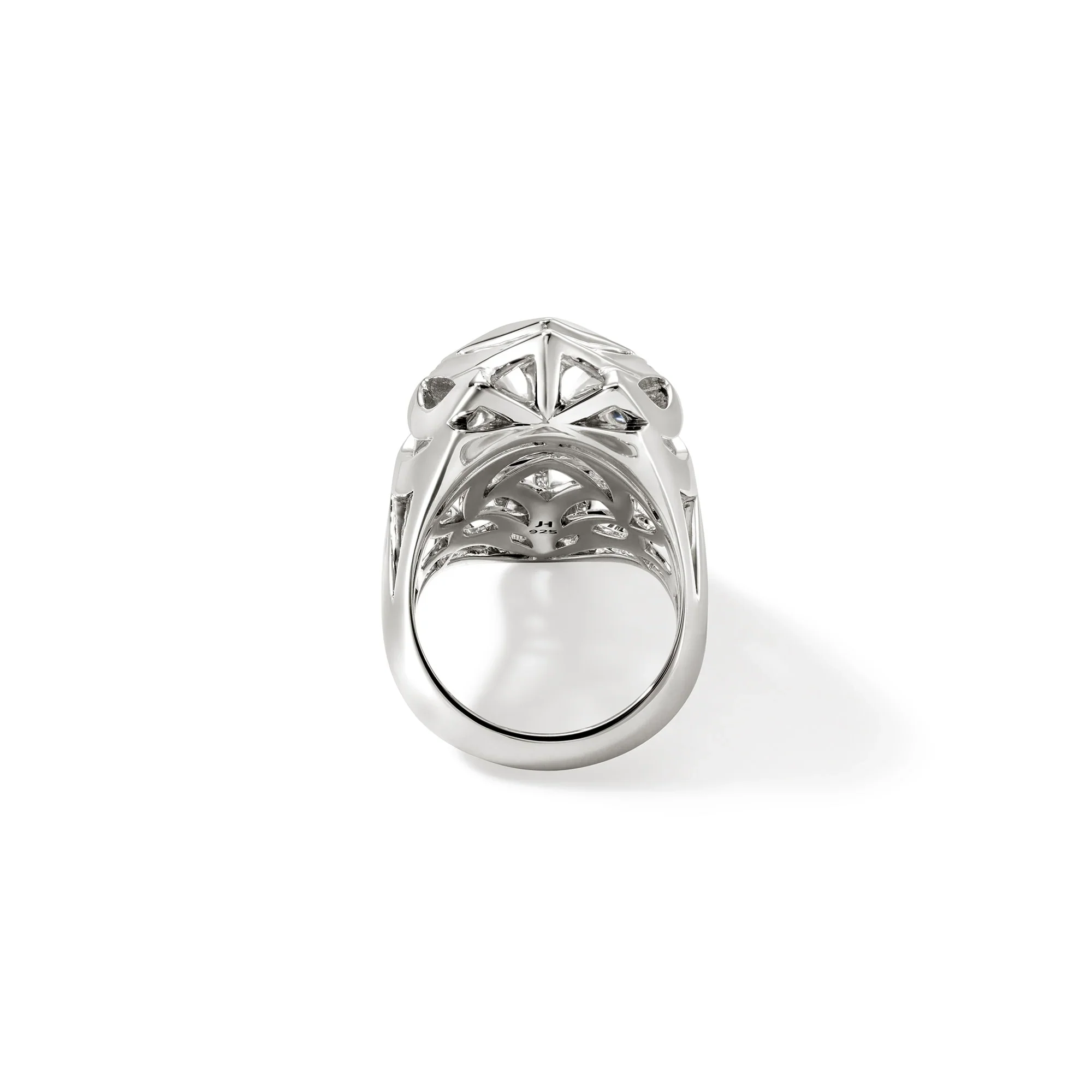 Sterling Silver Blue Sapphire Naga Saddle Ring - Image 3