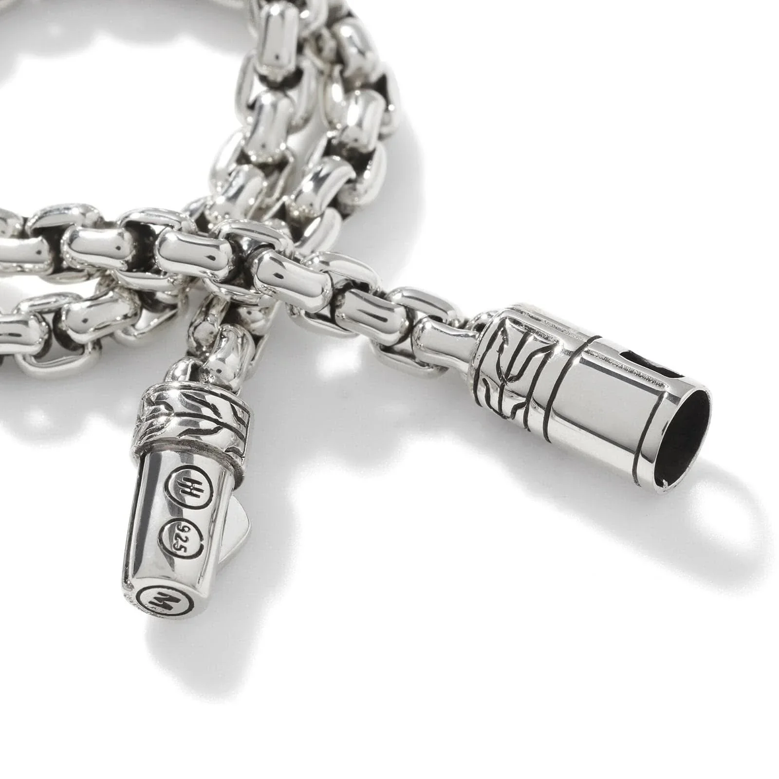 Sterling Silver Box Chain Bracelet 4MM - Image 4