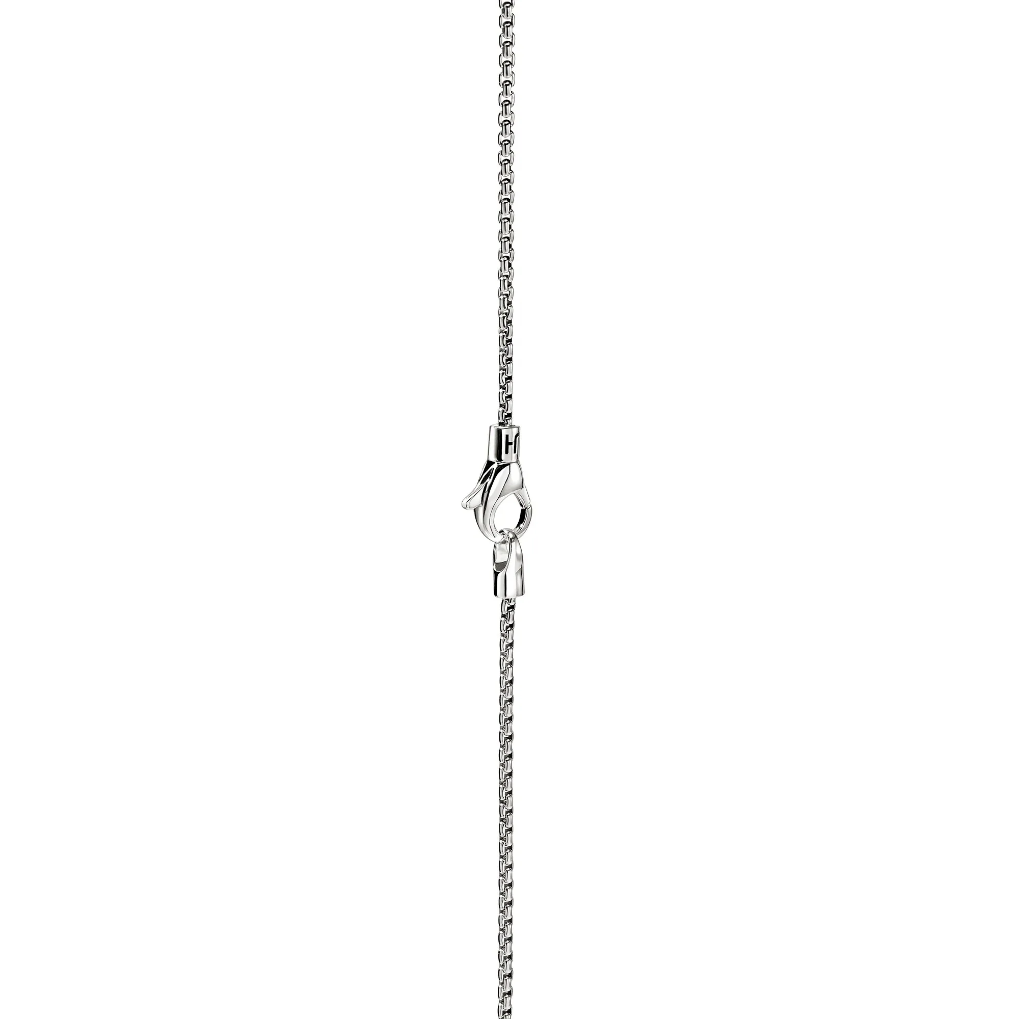 Sterling Silver Box Chain Necklace 1.6MM - Image 2