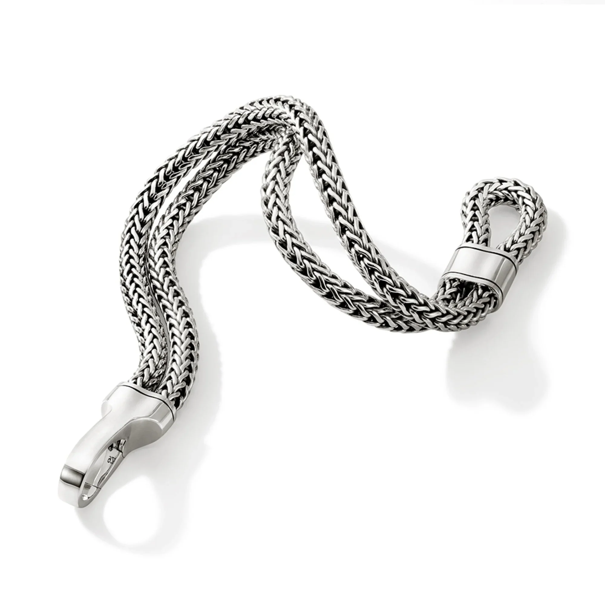 Sterling Silver Double Row Icon Bracelet - Image 2