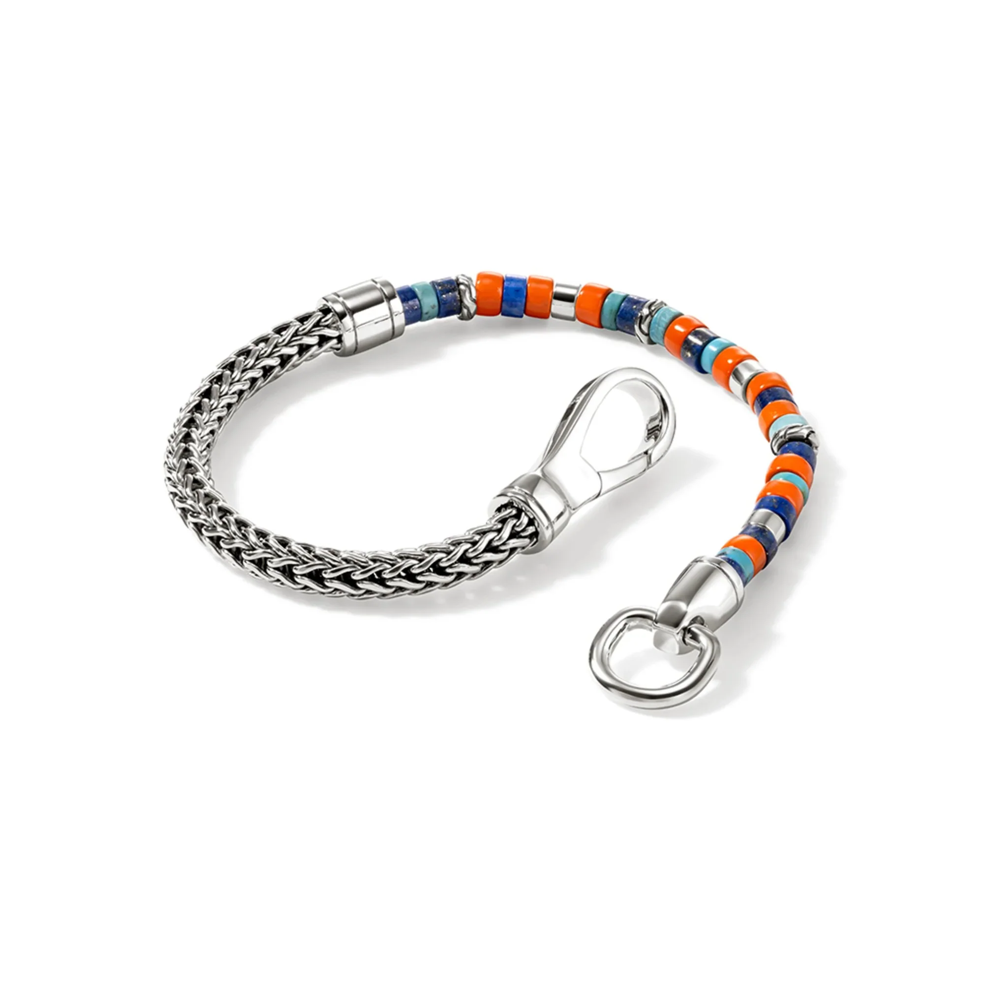 Sterling Silver Heishi Chain Bracelet - Image 2