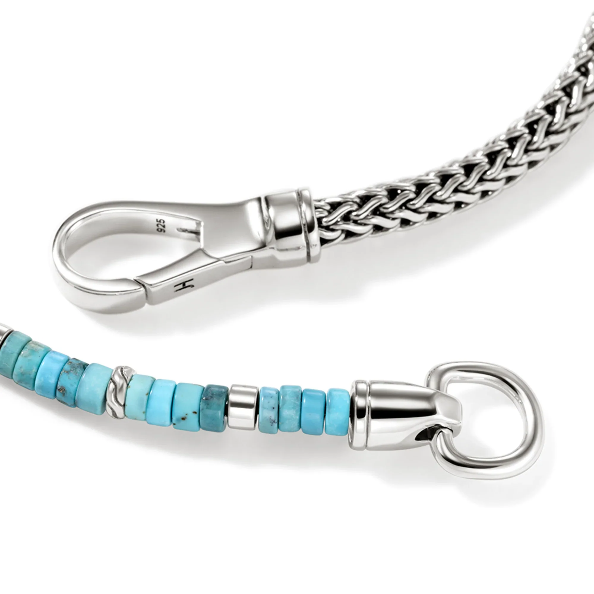 Sterling Silver Heishi Chain Bracelet - Image 3
