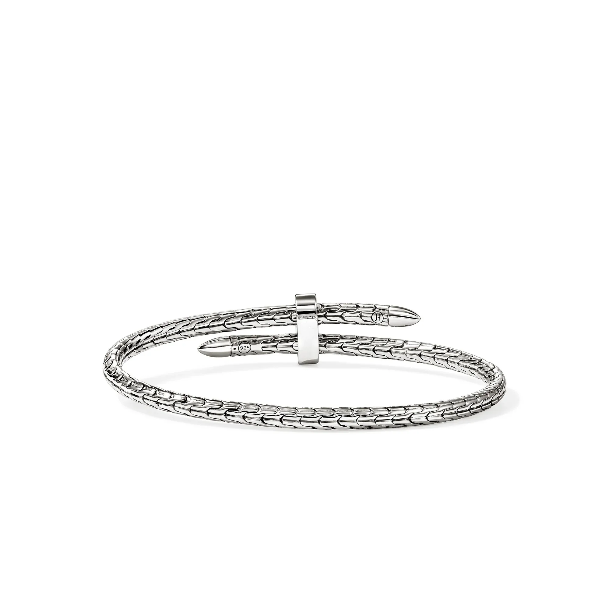 Sterling Silver Spear Flex Cuff With Diamonds - Image 4