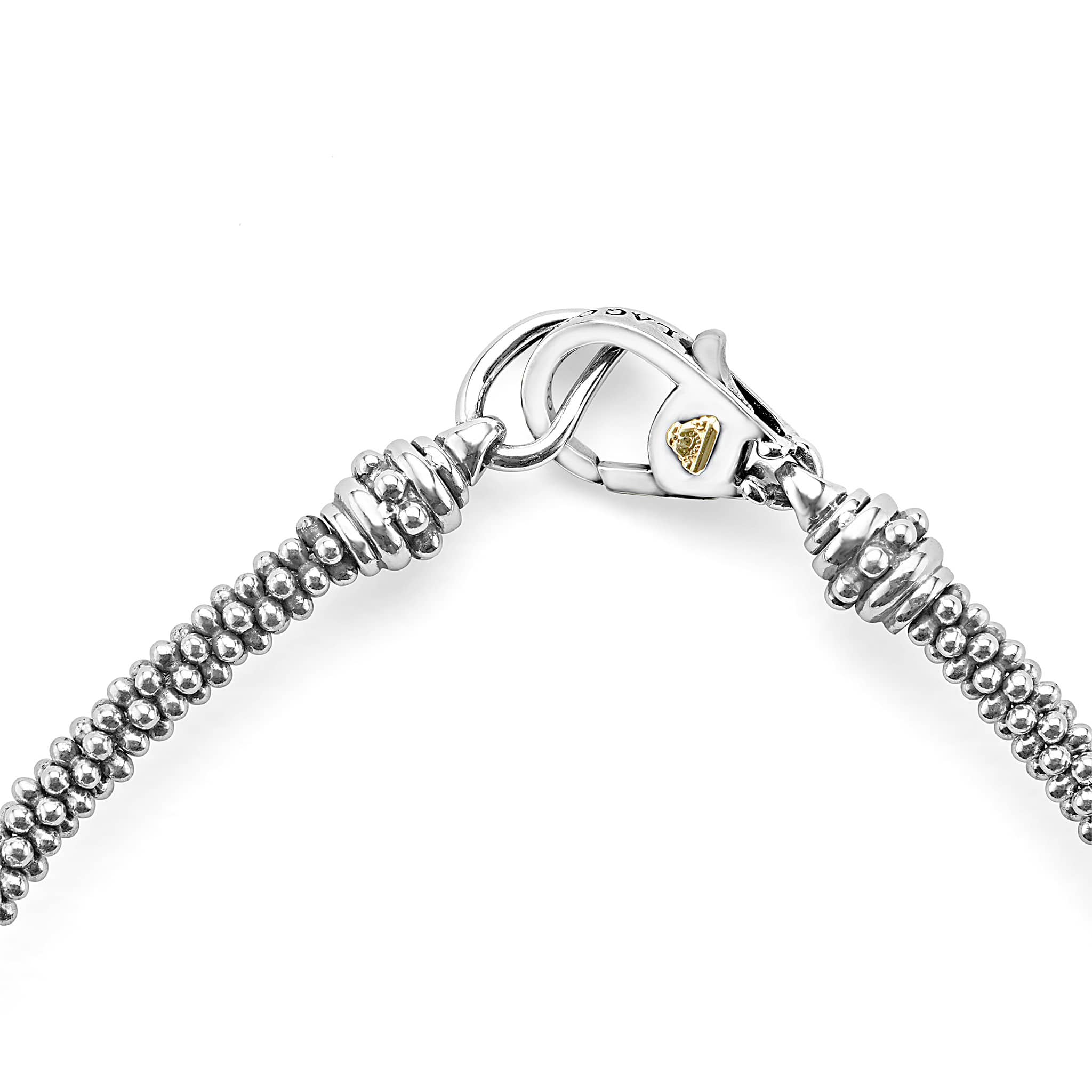 Three Station Caviar Beaded Bracelet - Image 2