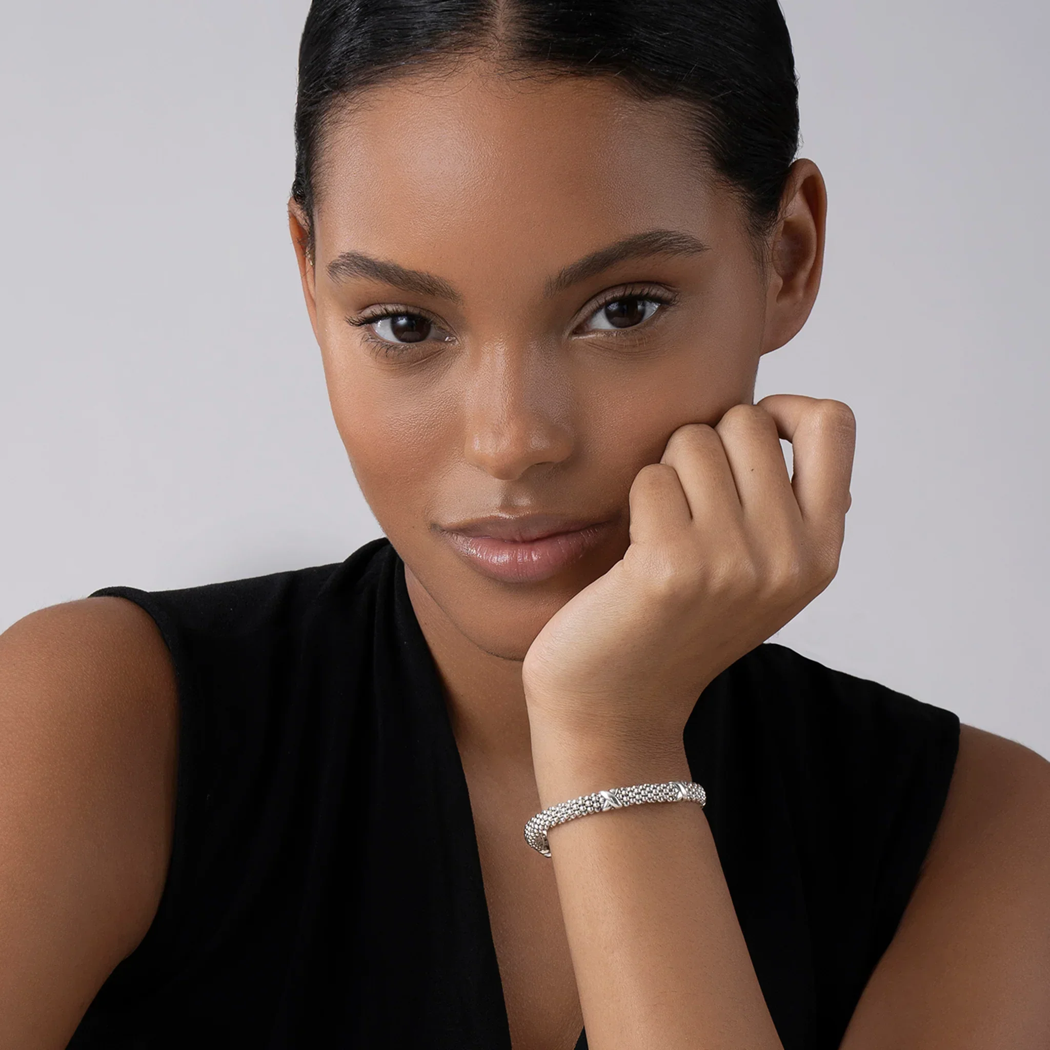 Three Station X Caviar Bracelet | 6mm - Image 3