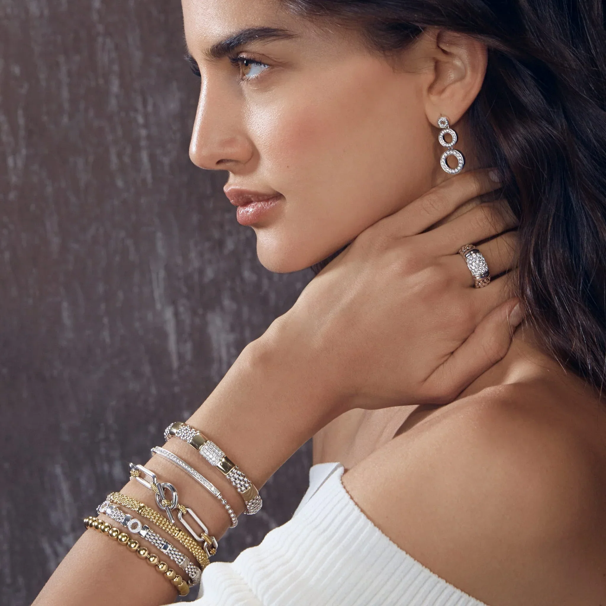 Two-Tone Diamond Bracelet | 9mm - Image 3