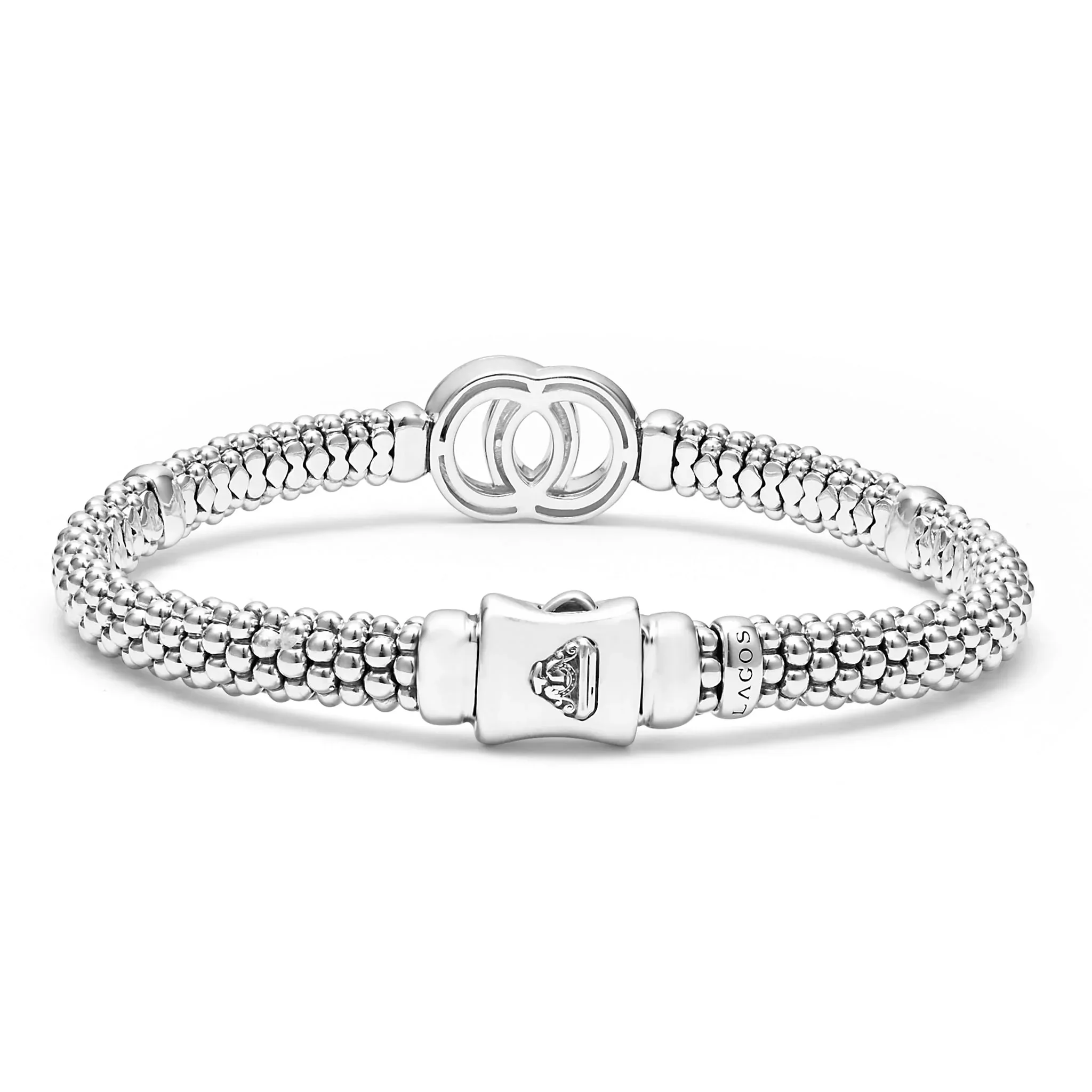 Two-Tone Interlocking Caviar Bracelet | 6mm - Image 3