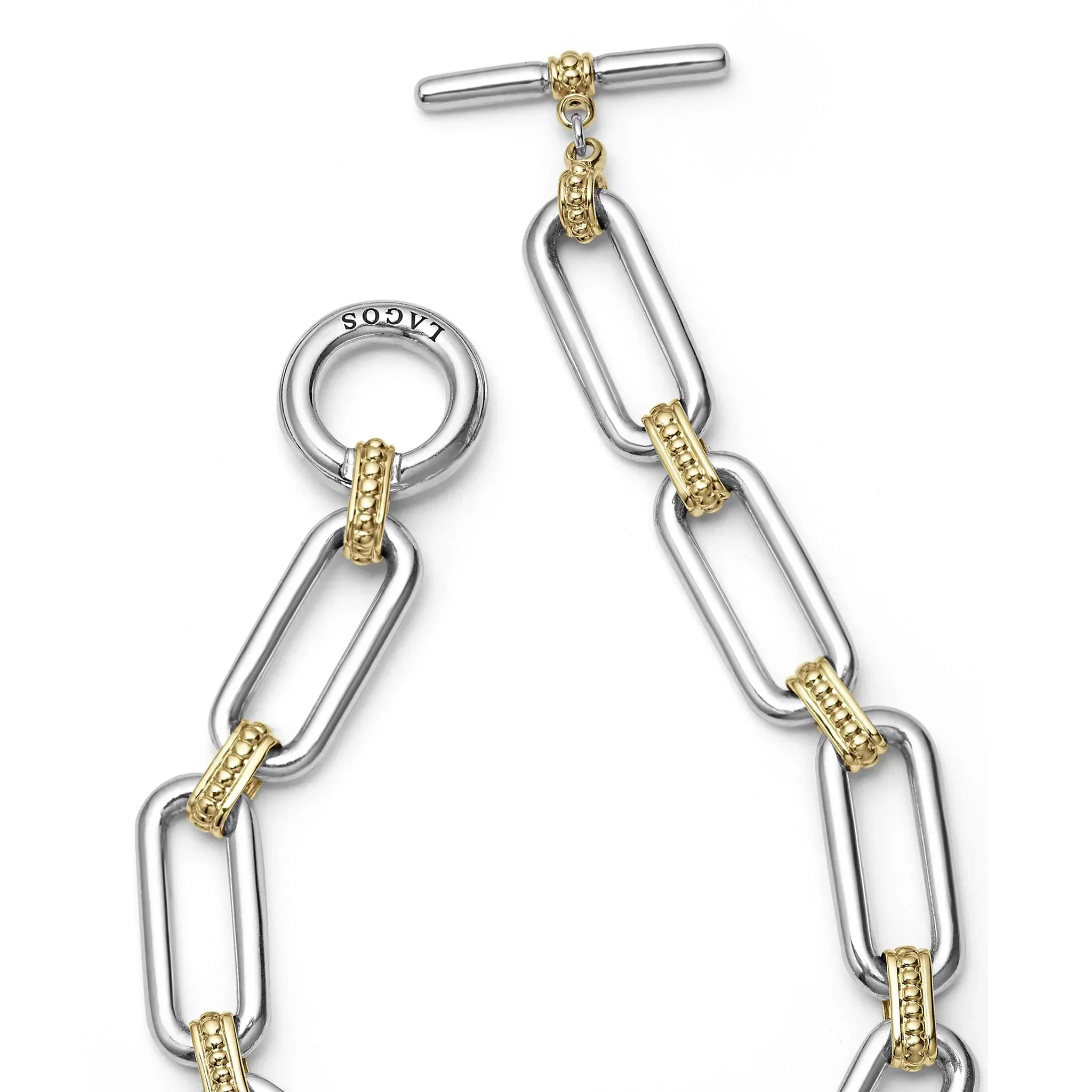 Two-Tone Link Bracelet - Image 3