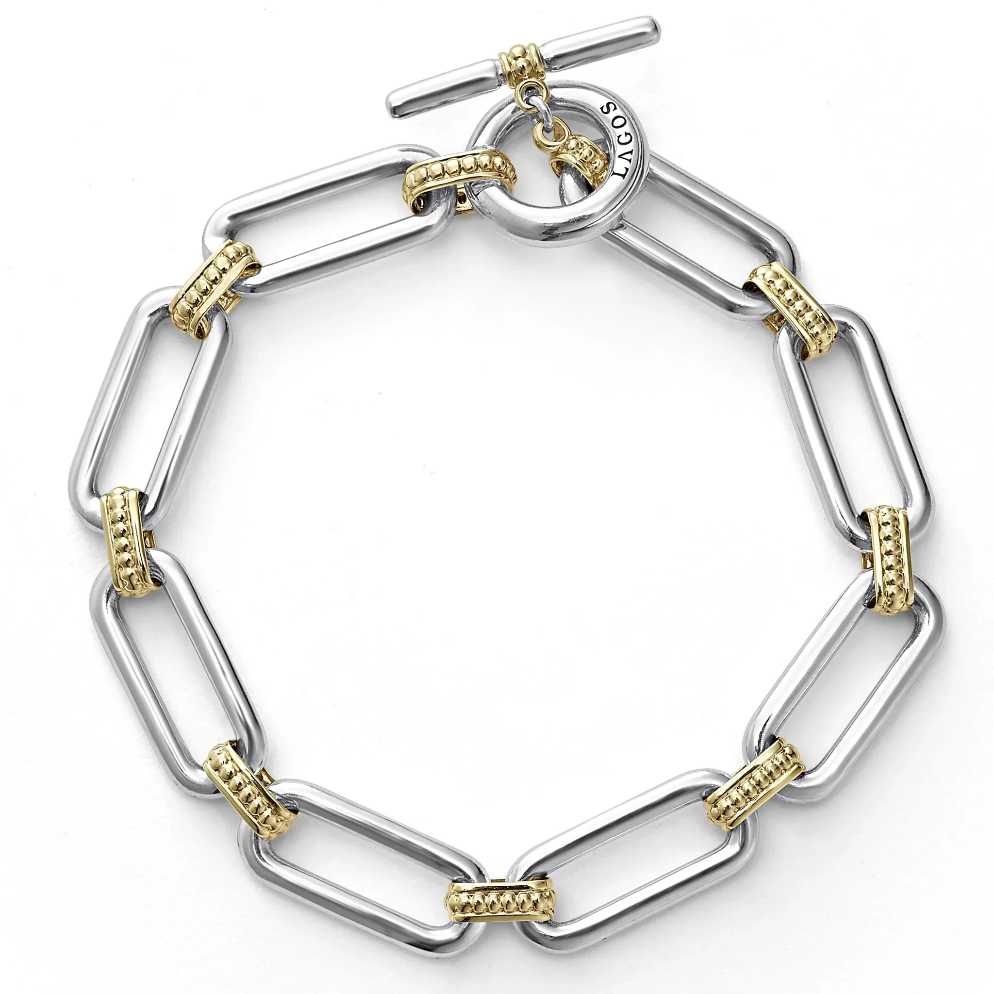 Two-Tone Link Bracelet - Image 4