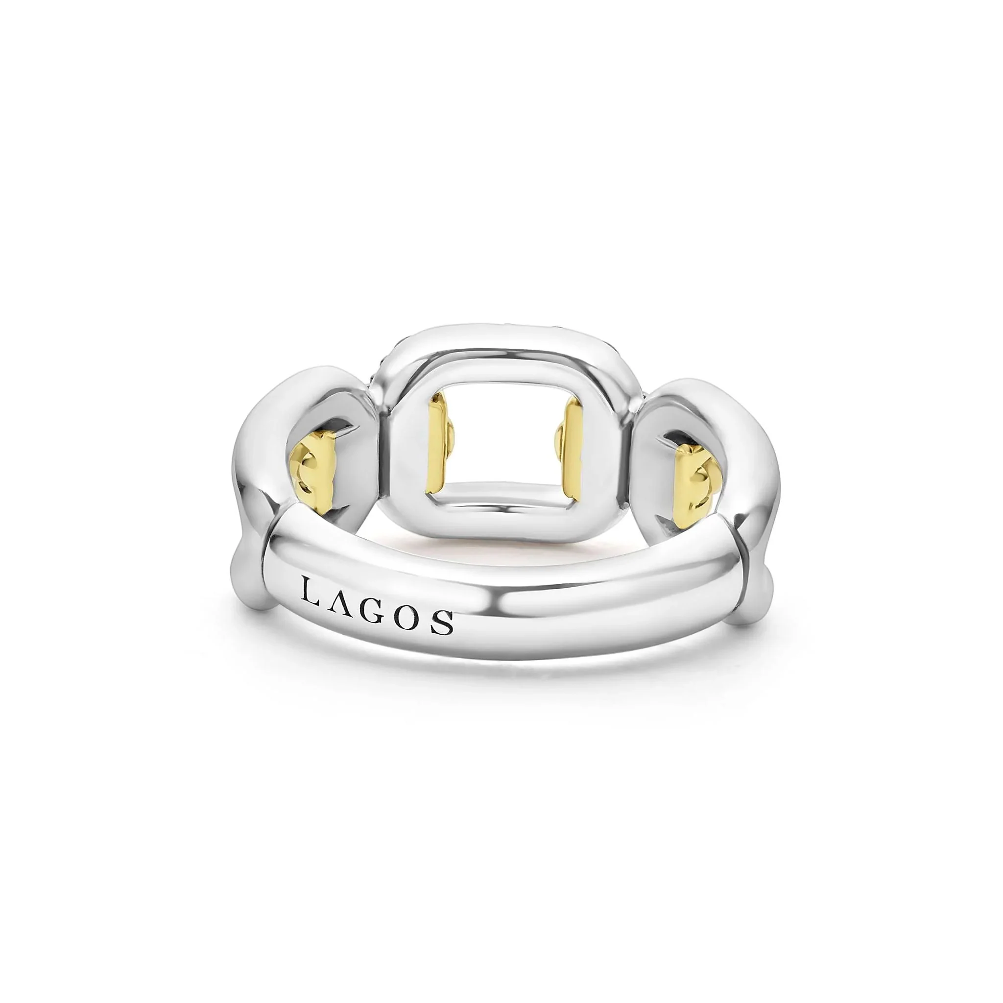 Two-Tone Link Diamond Ring - Image 2