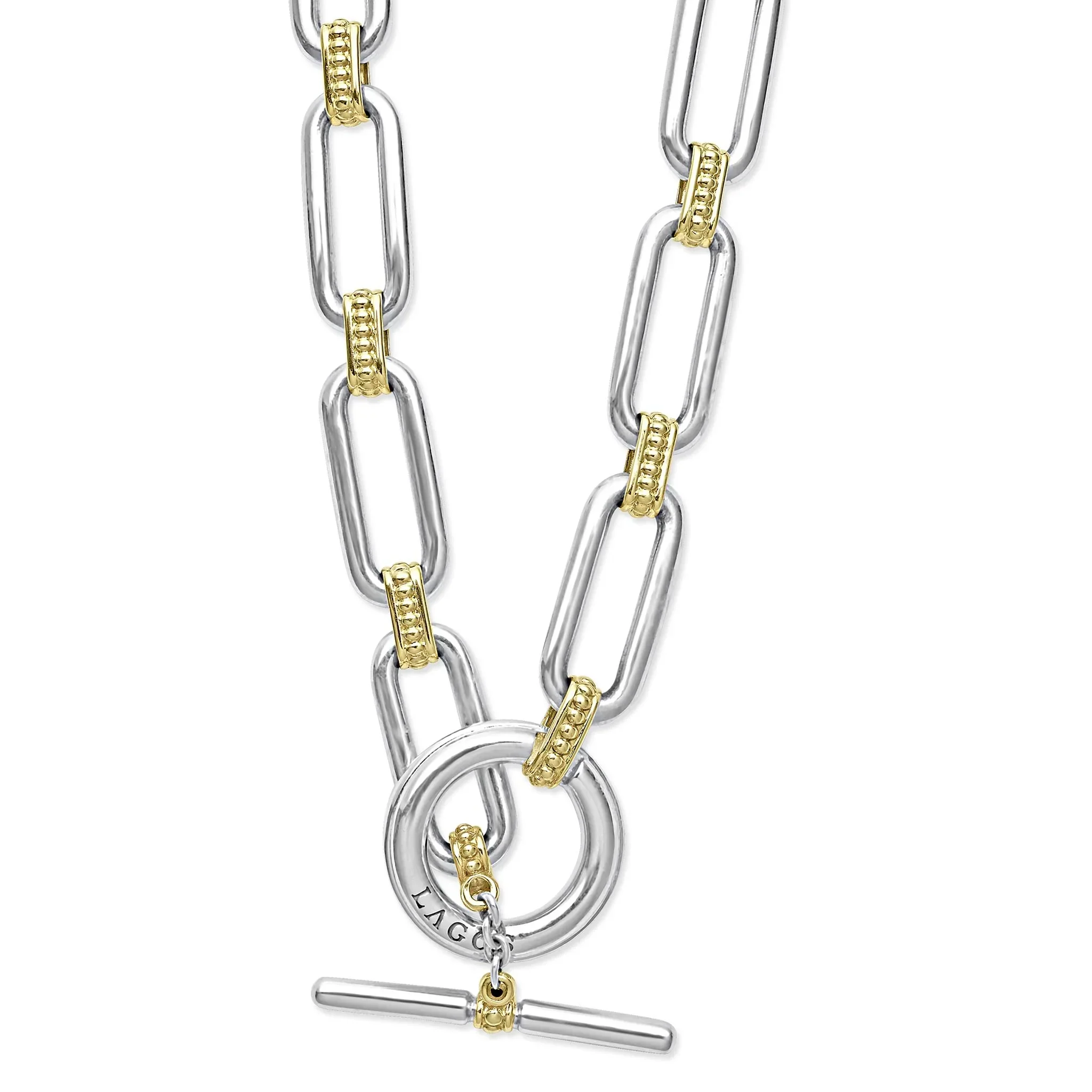 Two-Tone Link Necklace - Image 2