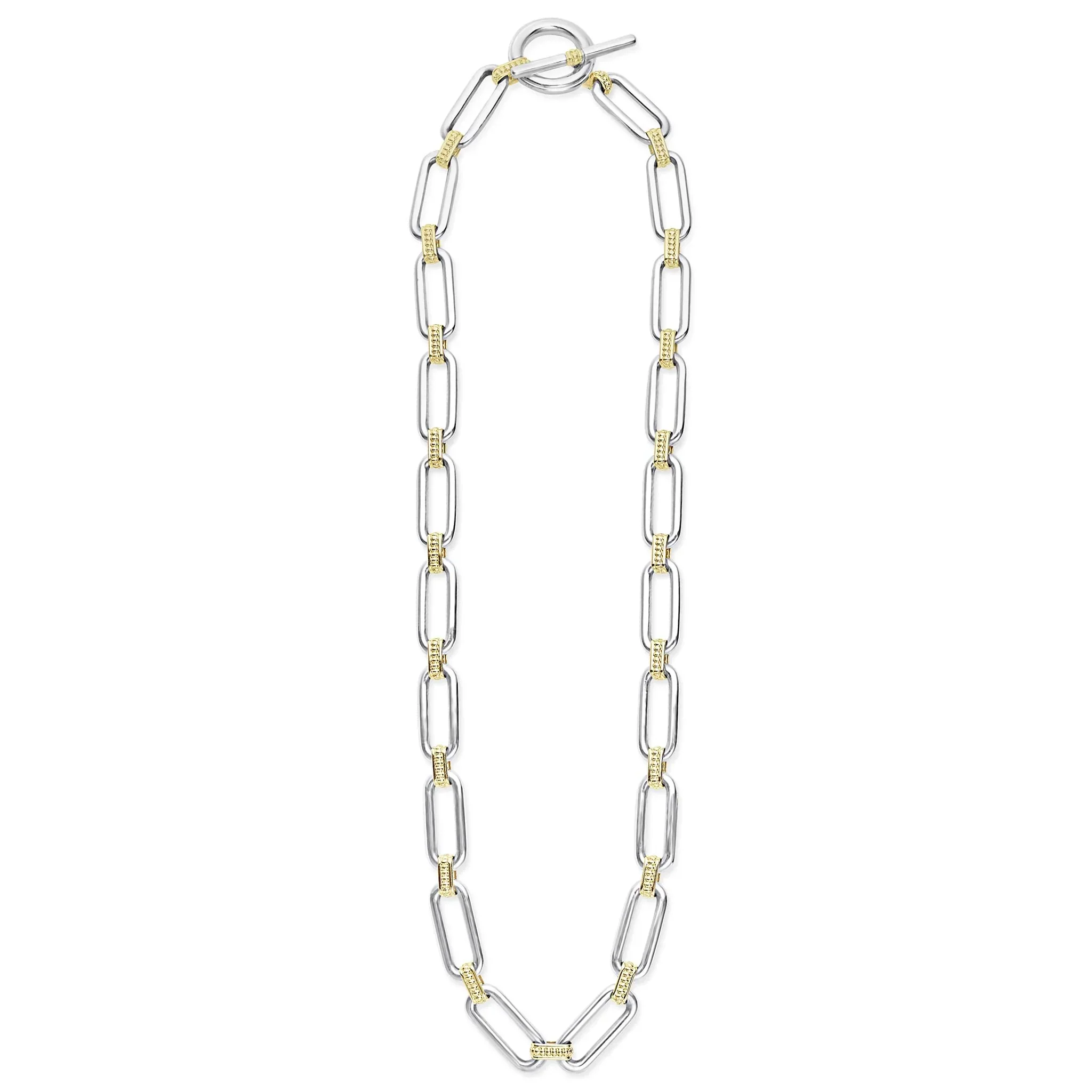 Two-Tone Link Necklace - Image 4