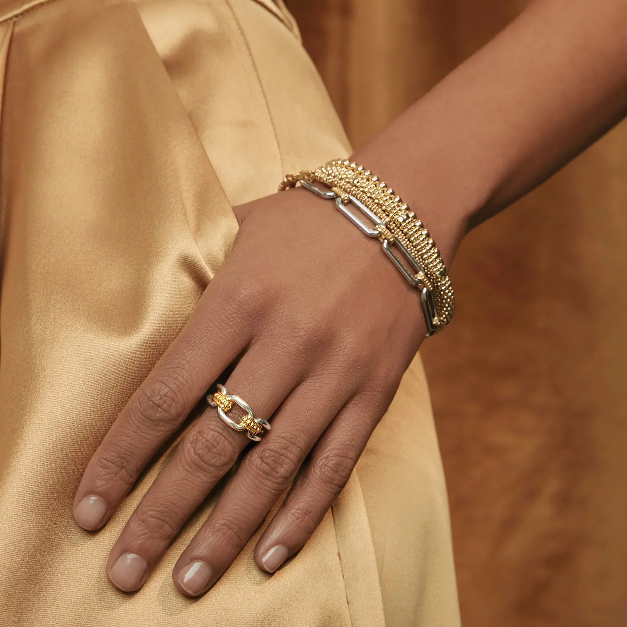Two-Tone Link Ring - Image 2