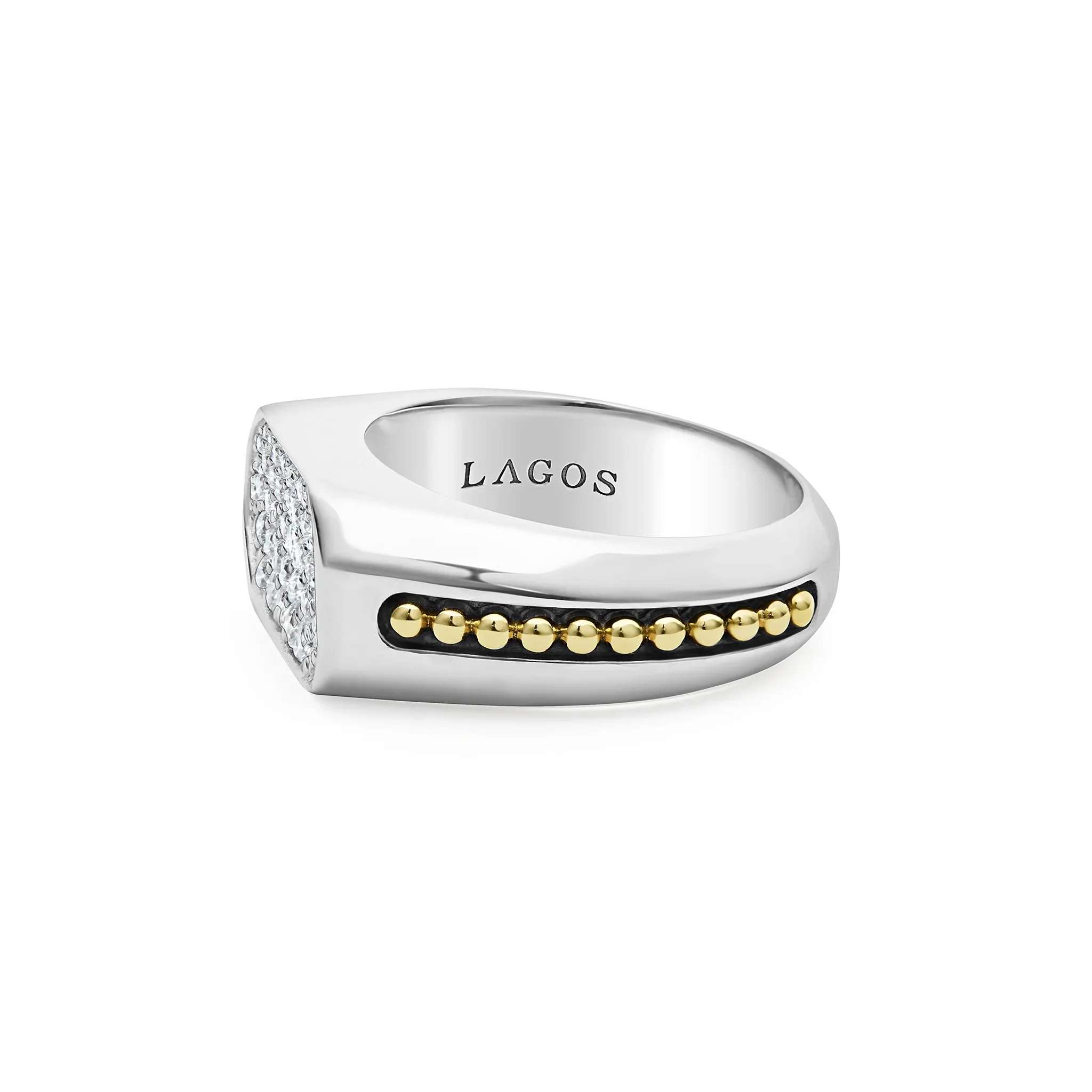 Two-Tone Octagon Diamond Ring - Image 2