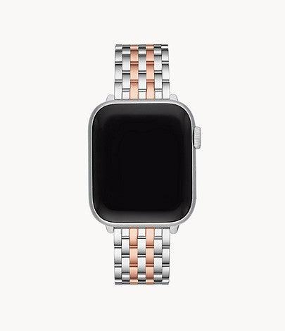 Two-Tone Pink Gold-Plated Bracelet Band for Apple Watch® - Image 2