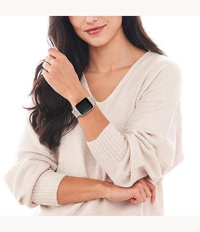 Two-Tone Pink Gold-Plated Bracelet Band for Apple Watch® - Image 5