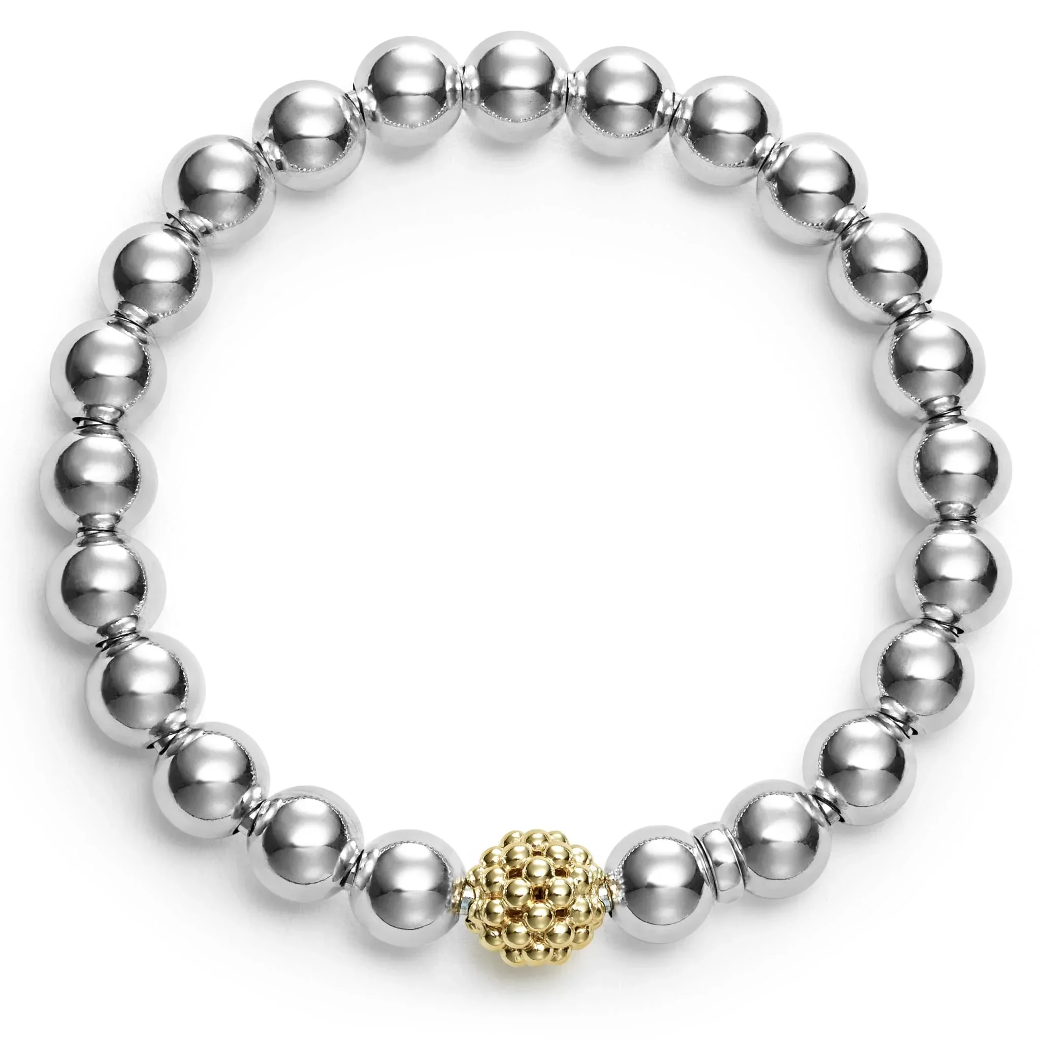 Two-Tone Stretch Bead Bracelet - Image 3