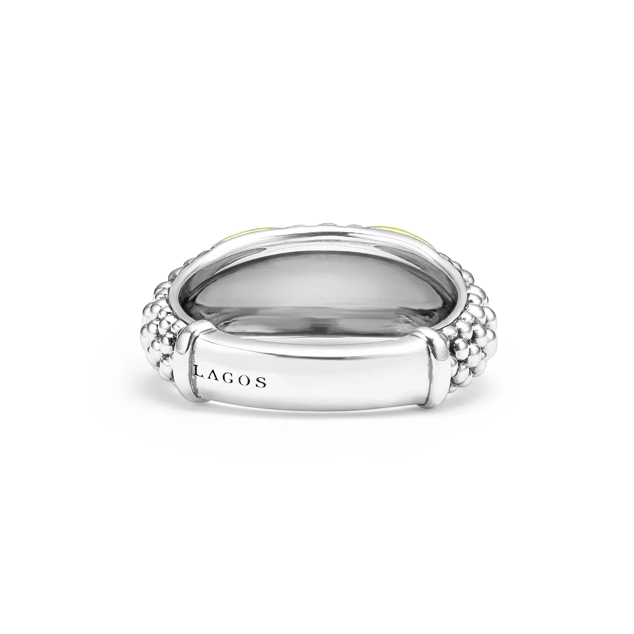 Two-Tone X Caviar Ring - Image 4