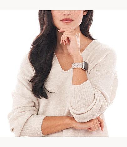 Wheat Silicone-Wrapped Bracelet Band for Apple Watch® - Image 5