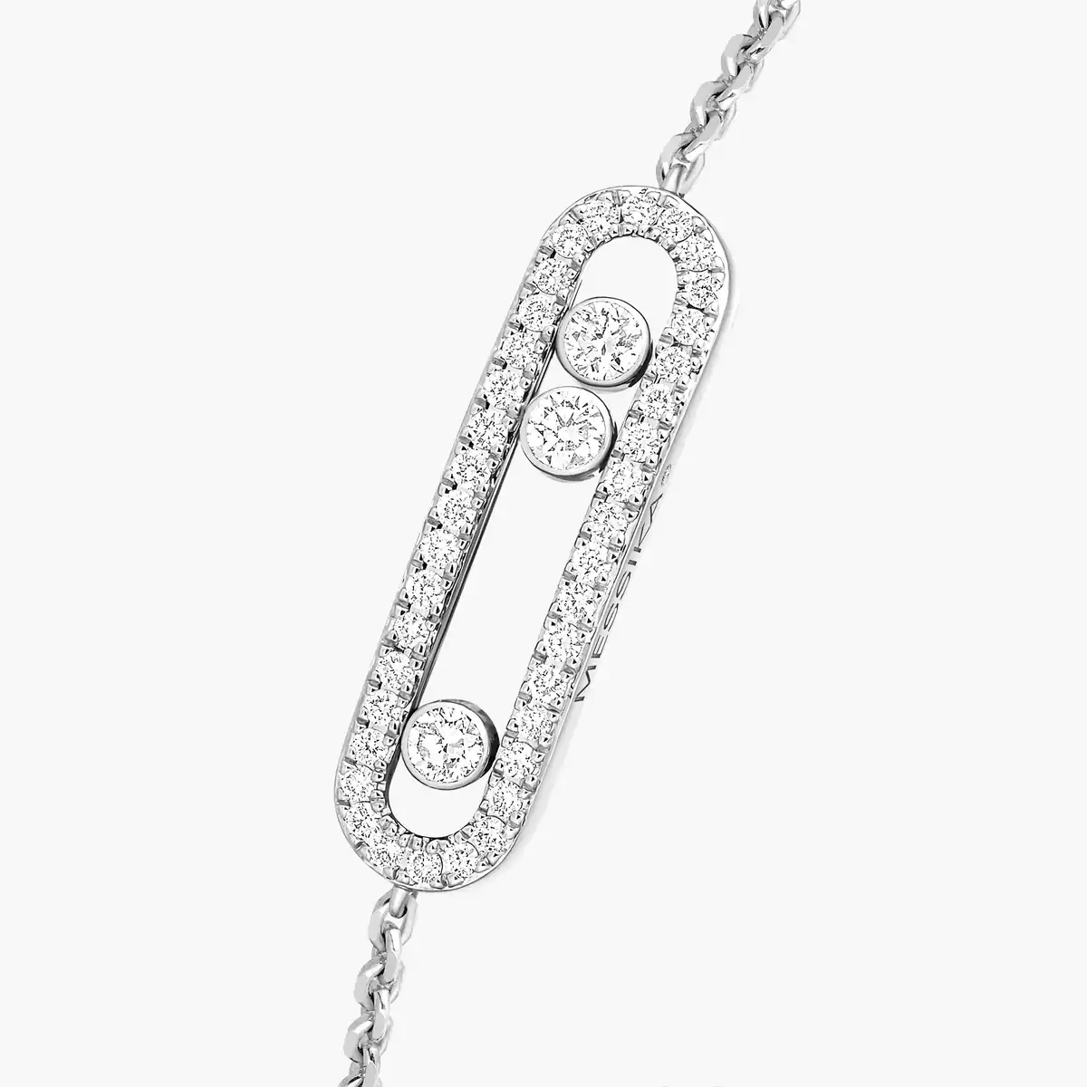0.30ctw White Gold Diamond Pavé Bracelet - Image 2
