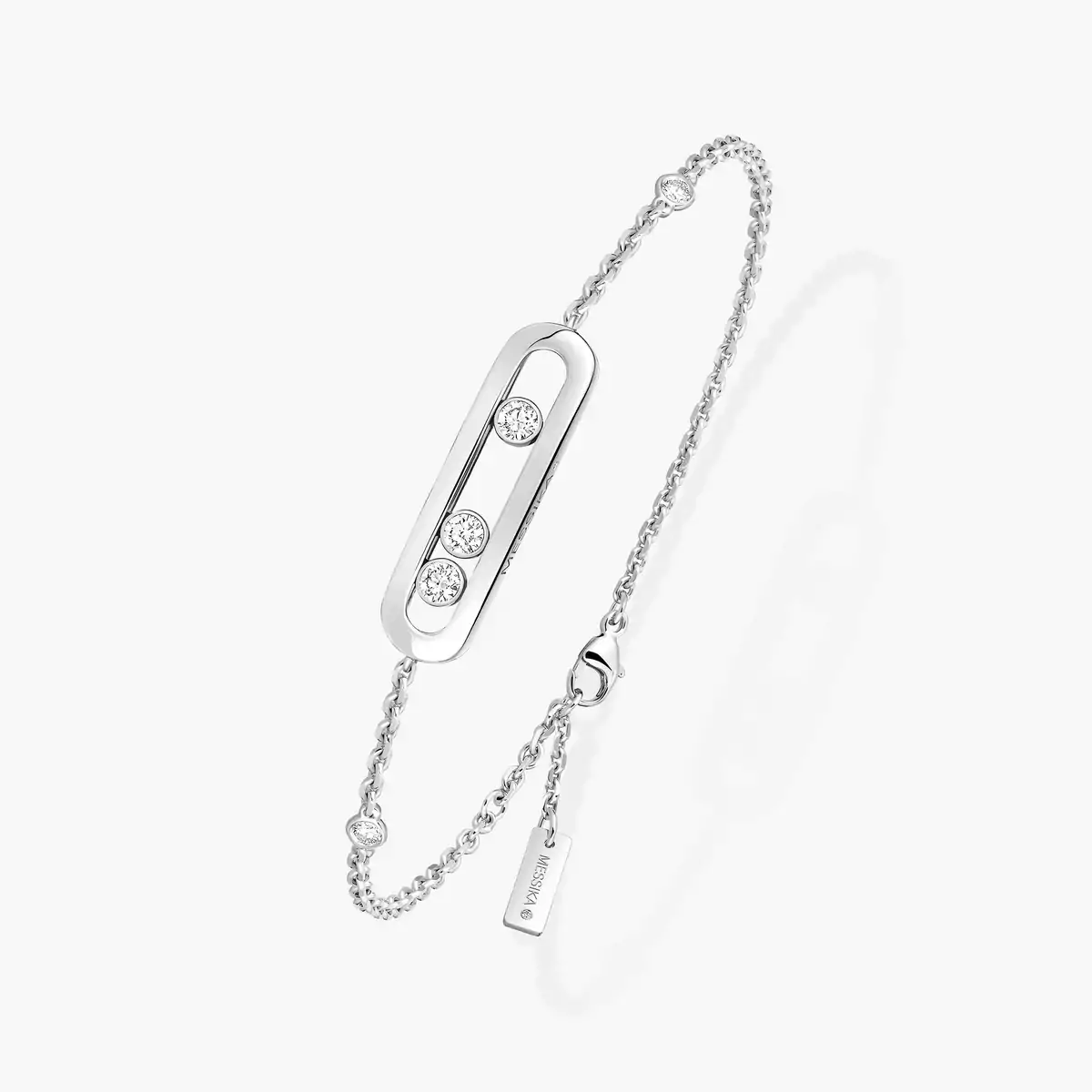 0.11ctw White Gold Diamond Bracelet - Image 3