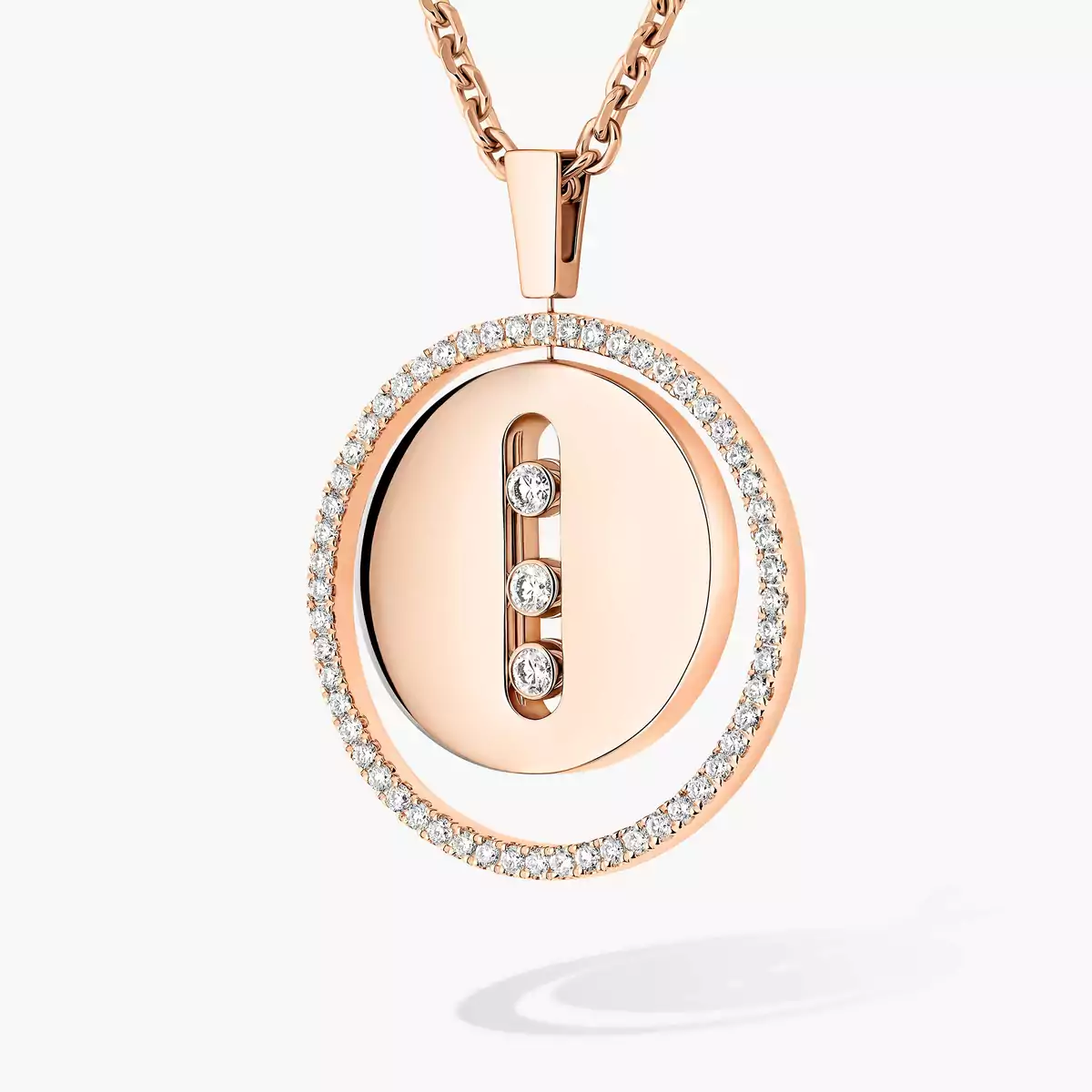 0.33ctw Yellow Gold Diamond Medallion Pendant Necklace - Image 2