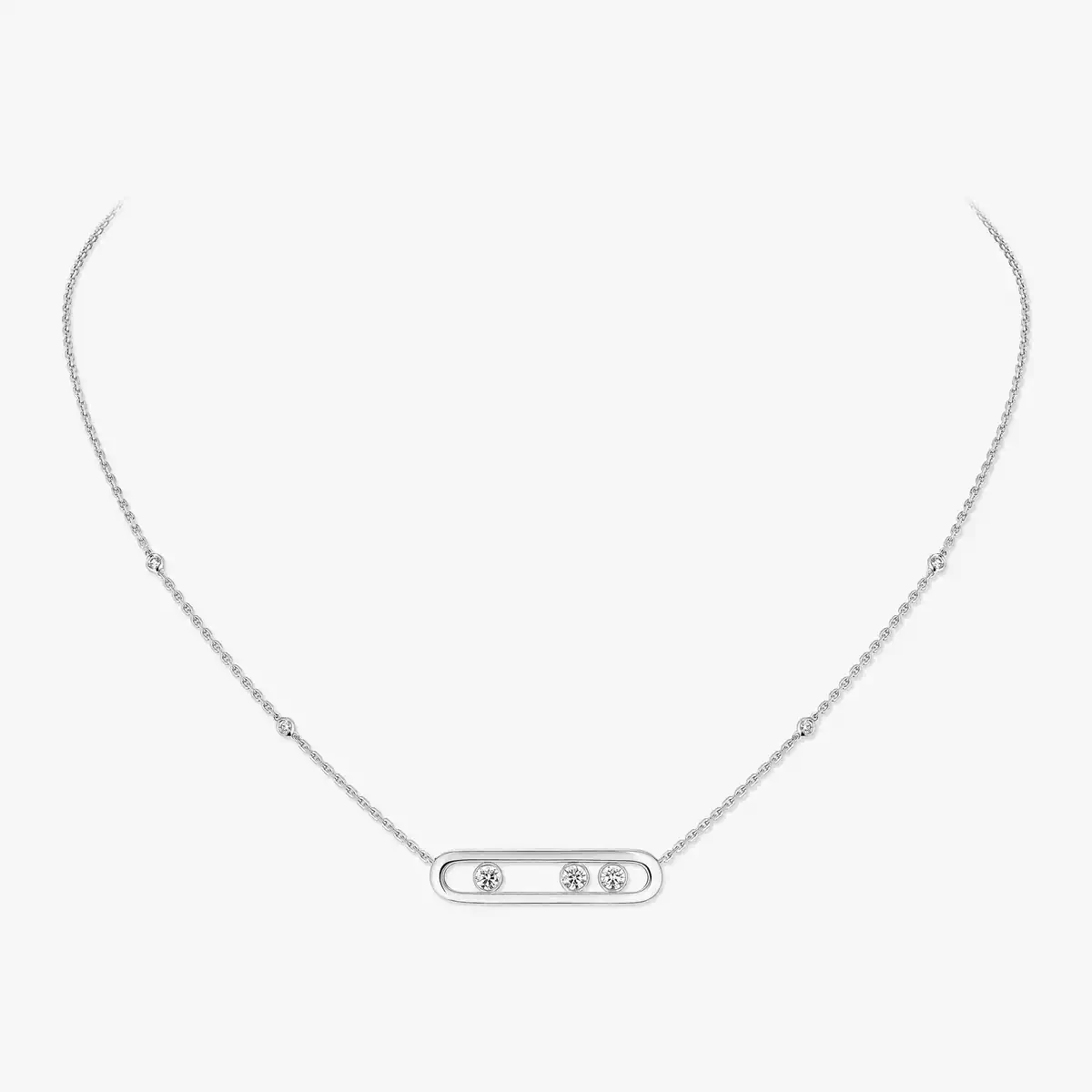 0.31ctw White Gold Diamond Necklace - Image 2