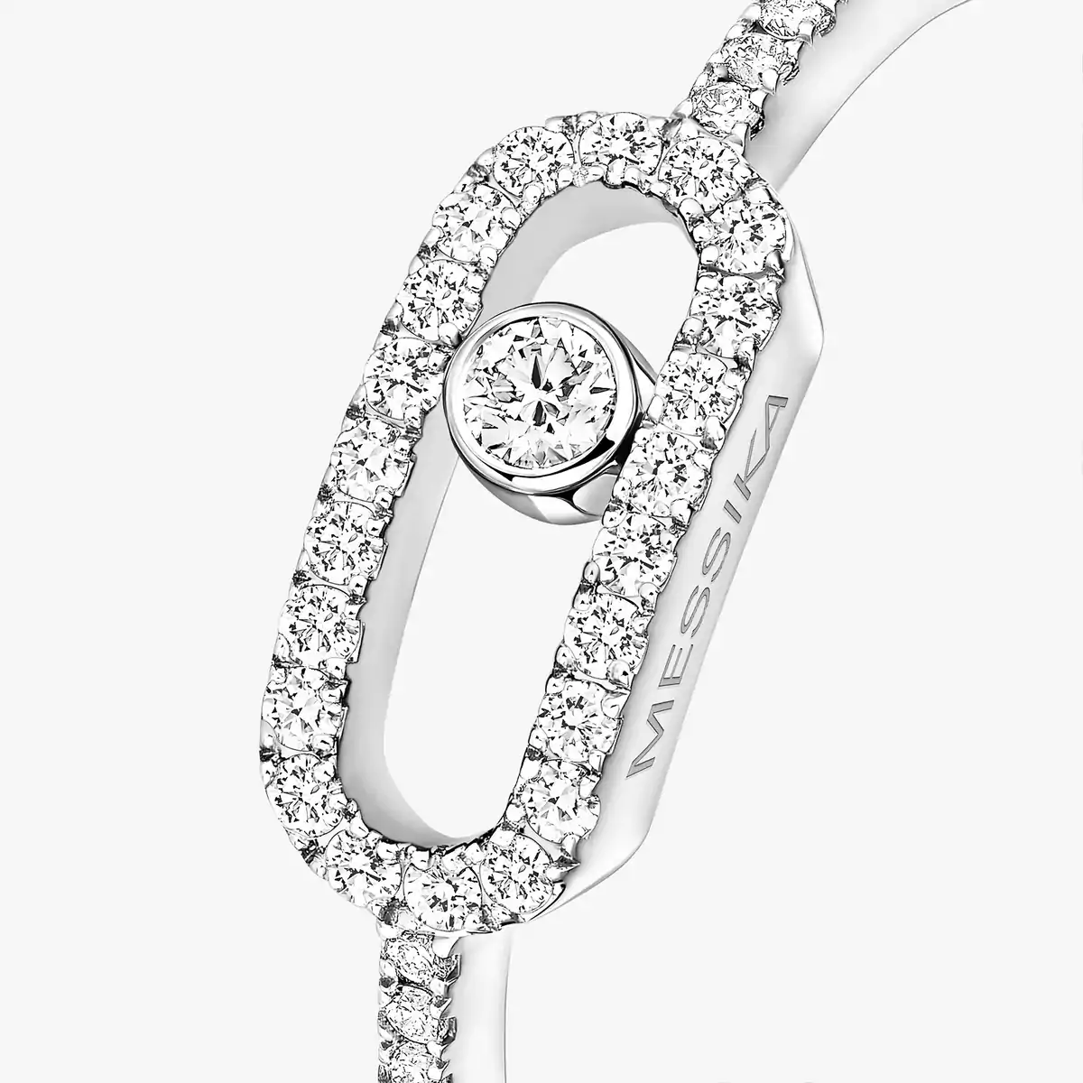 0.18ctw White Gold Diamond Pavé Fashion Ring - Image 2