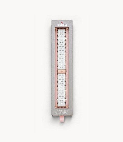 White Silicone-Wrapped Bracelet Band for Apple Watch® - Image 5