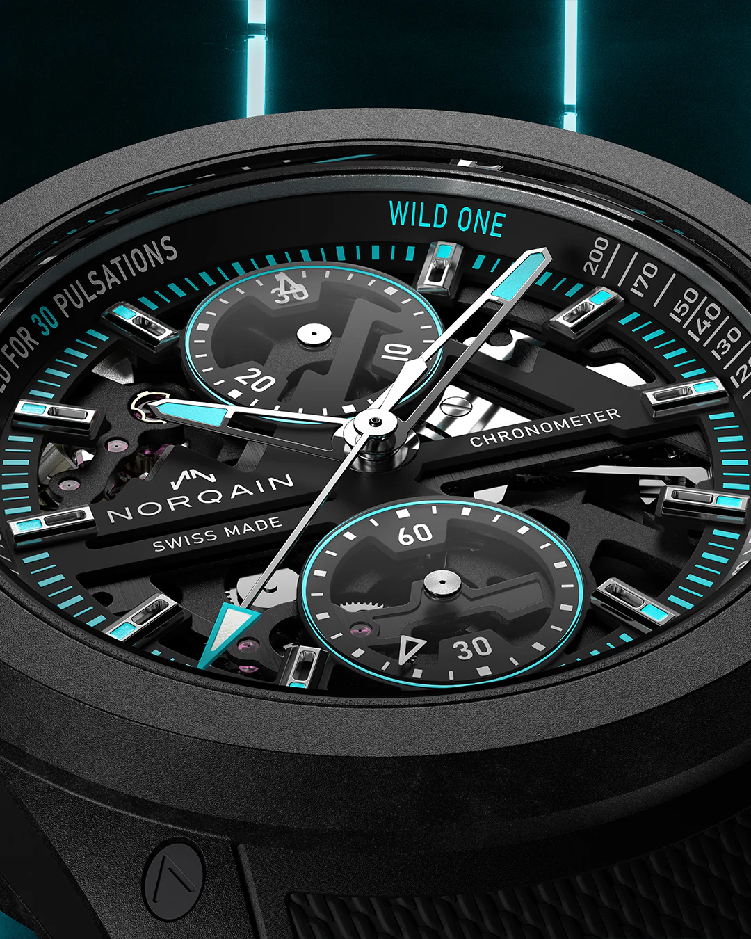 Wild ONE Skeleton Chrono Turquoise - Image 4