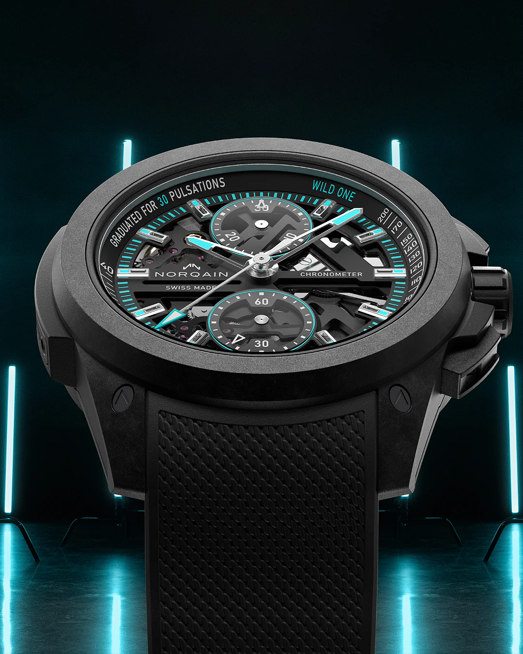 Wild ONE Skeleton Chrono Turquoise - Image 6