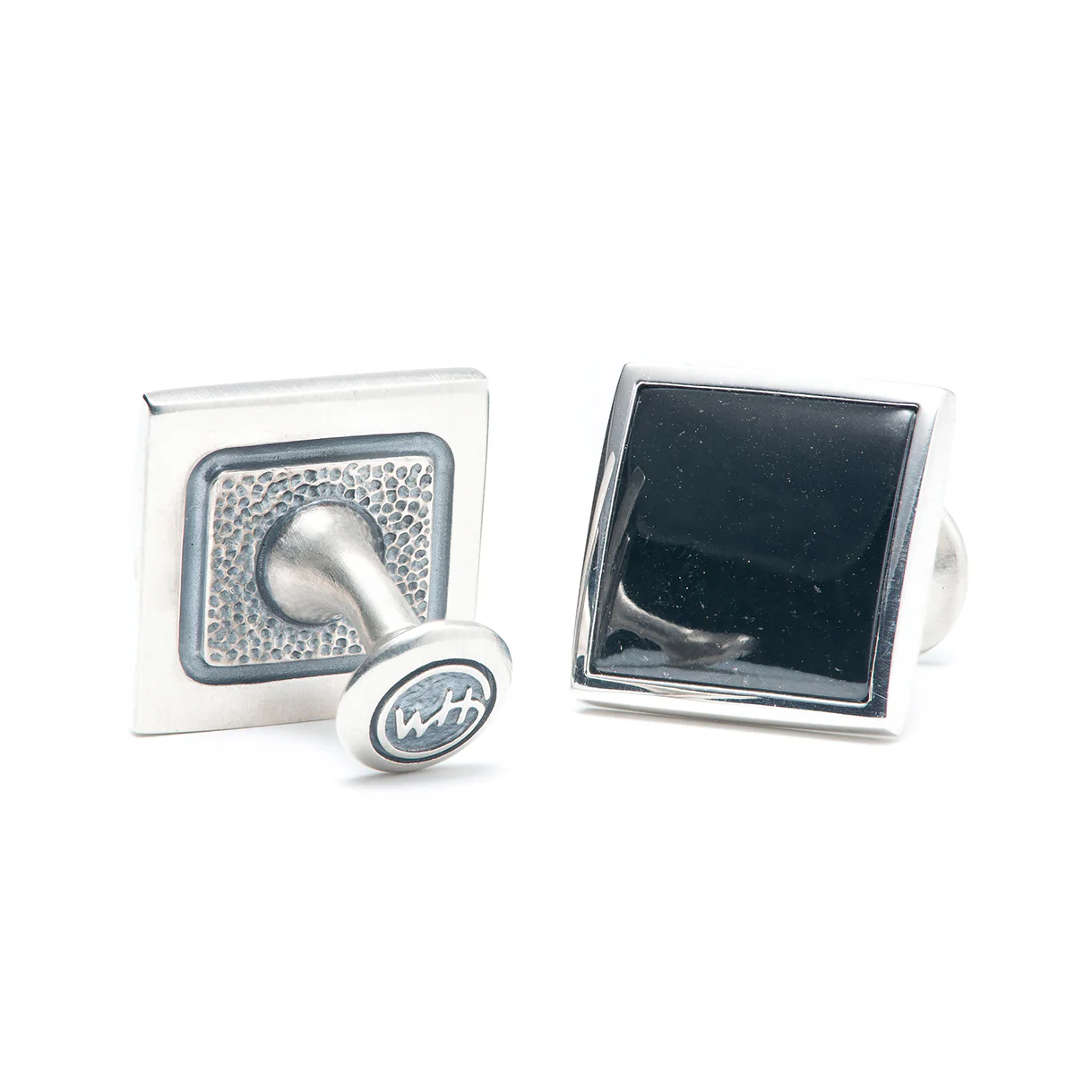 William Henry Black Jade Duo Cufflinks - Image 2