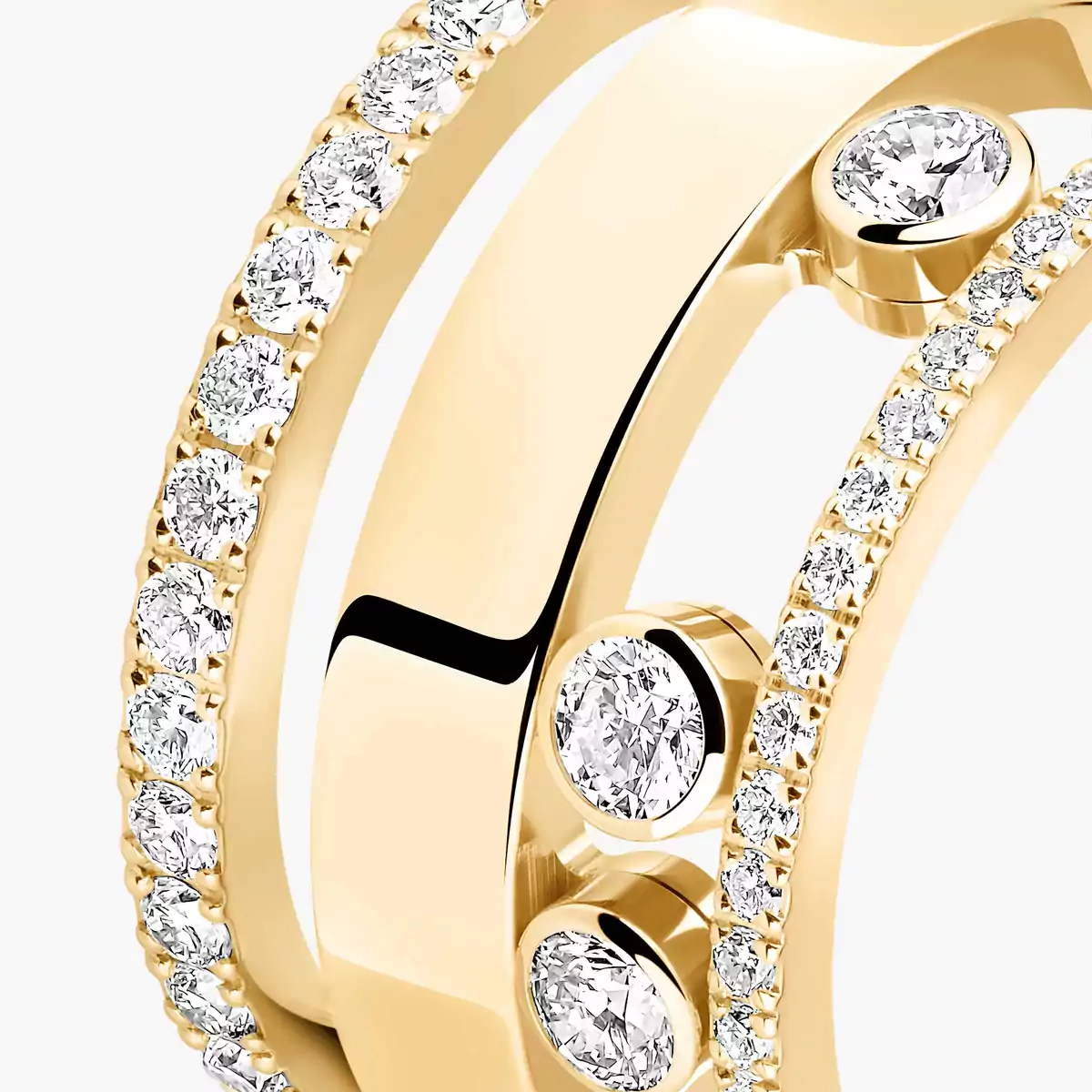 0.62ctw Yellow Gold Diamond Fashion Ring - Image 2
